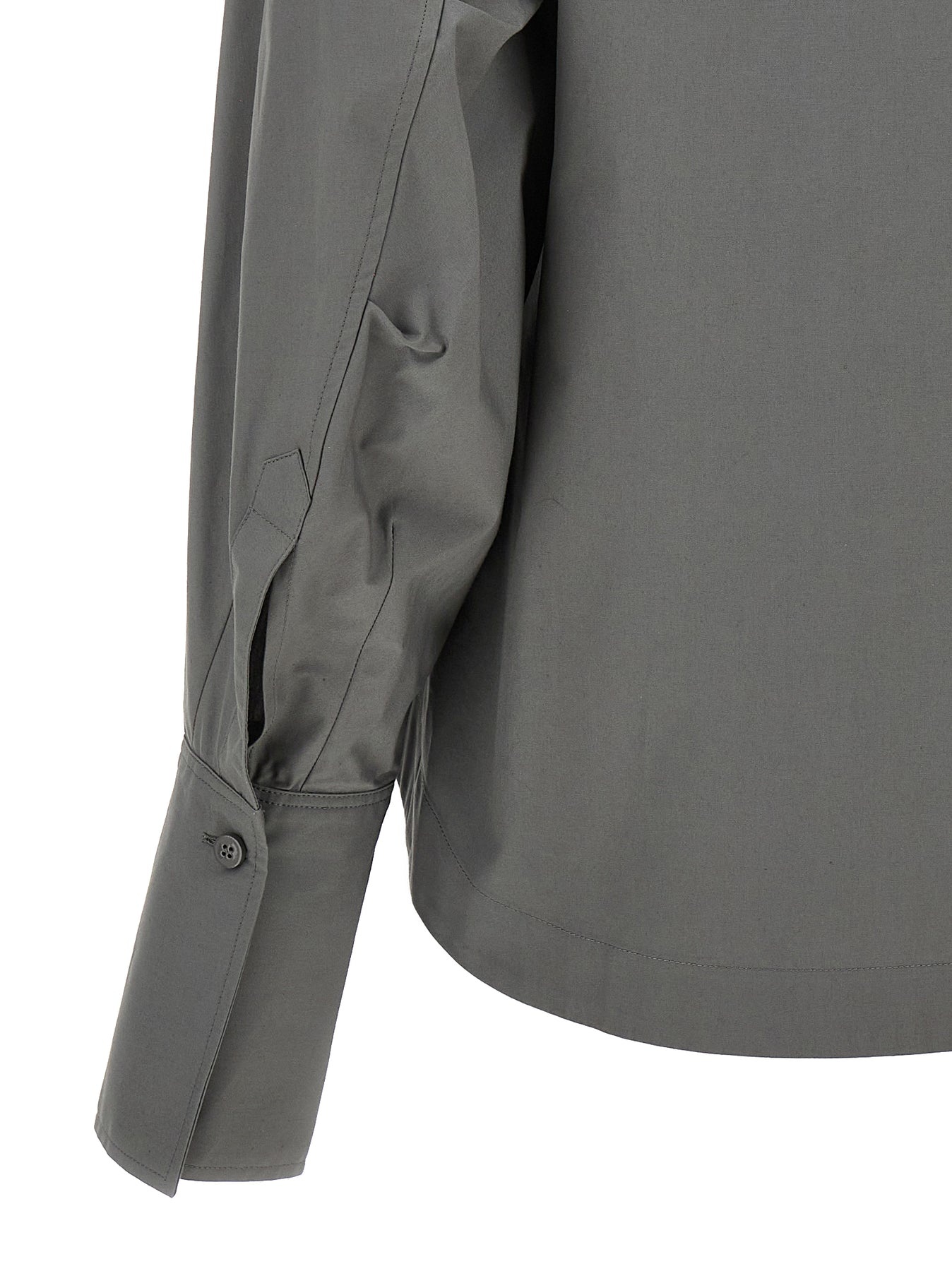 THE ATTICO Eliza Shirt, Blouse Gray | wananluxury | REVERSIBLE