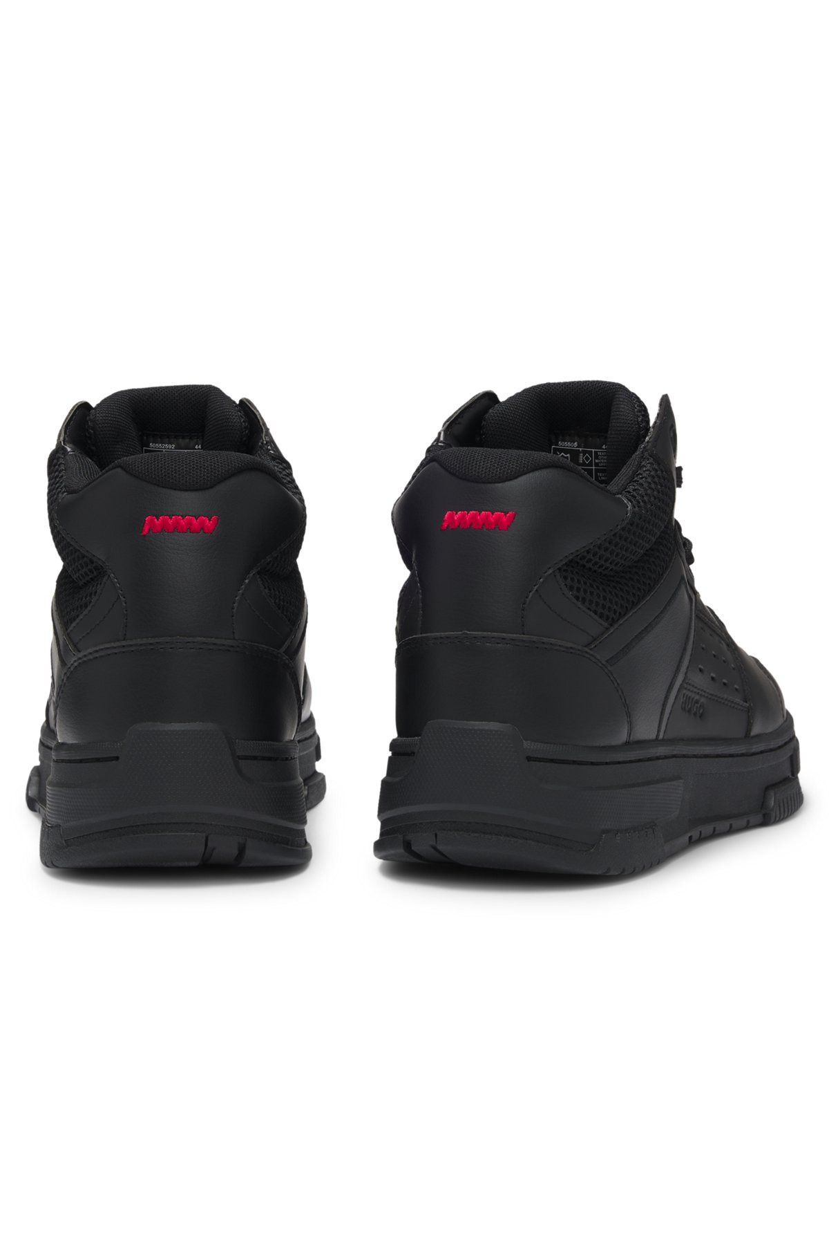 HIGH-TOP TRAINERS WITH MESH TRIMS - 4