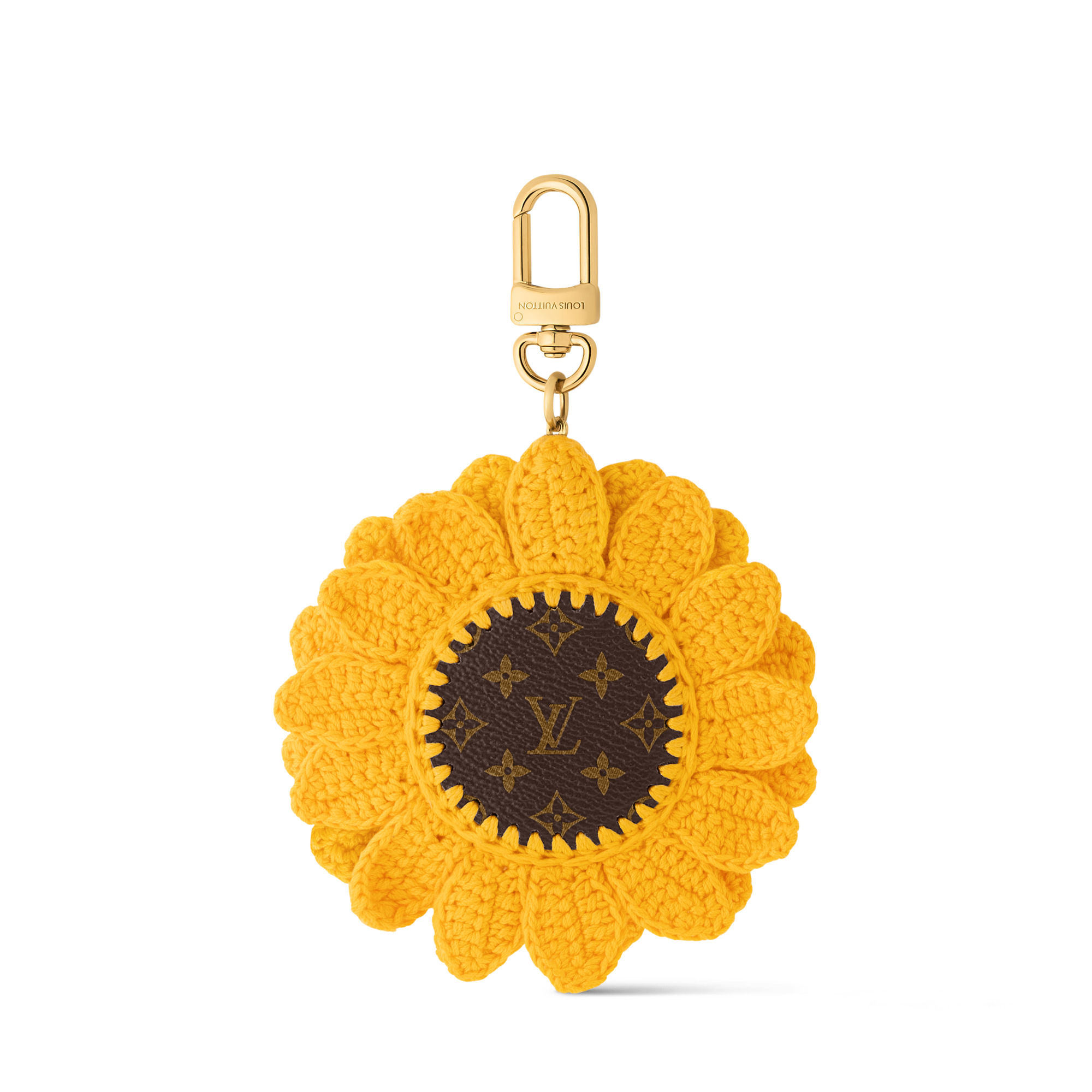 Sunflower Crochet Bag Charm 2