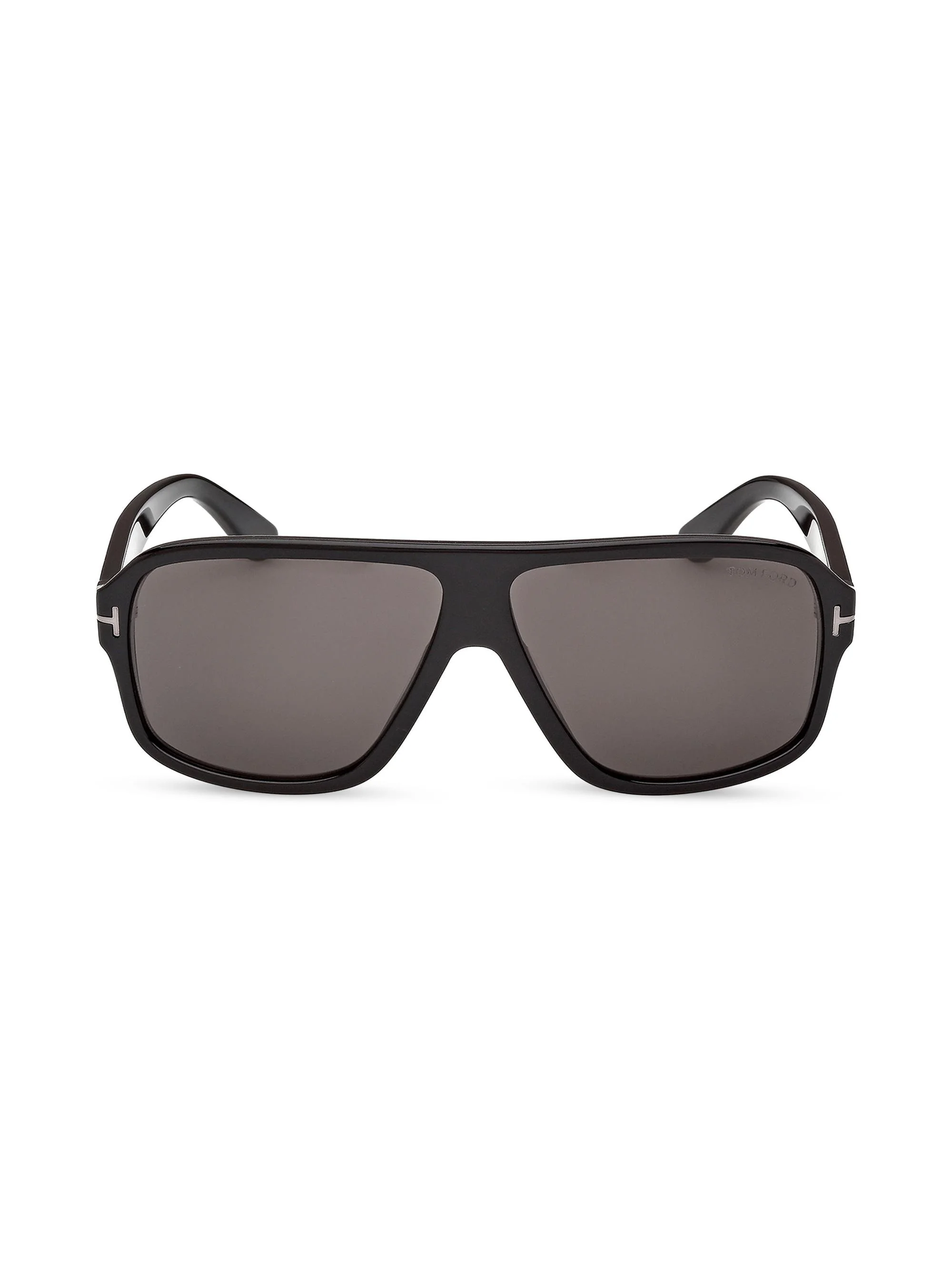 Men's William 63MM Navigator Sunglasses - Black - 1