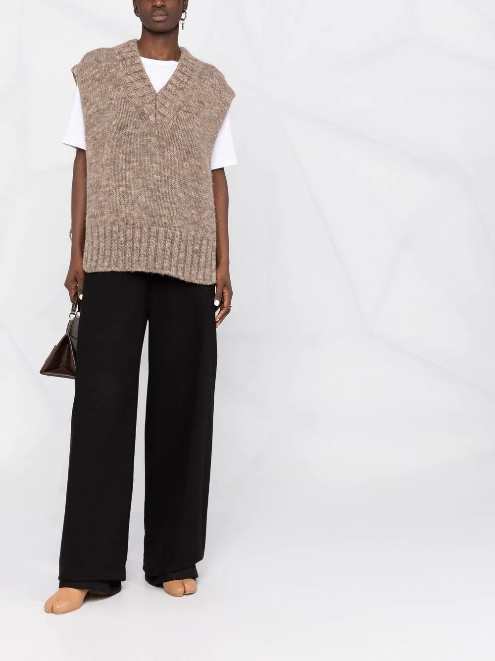 V-neck knitted top - 2