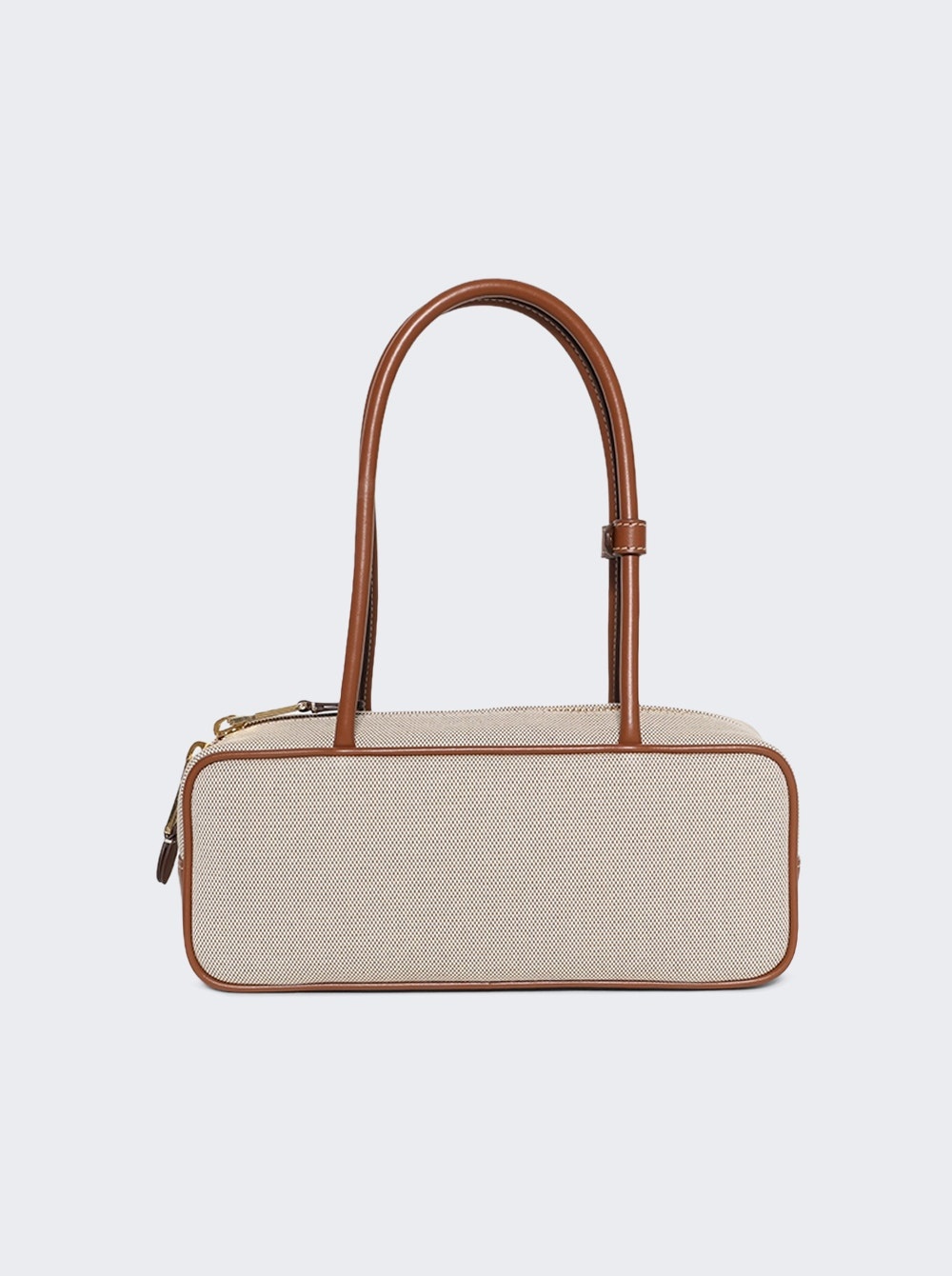 Beau Canvas Bag Natural And Brandy - 5