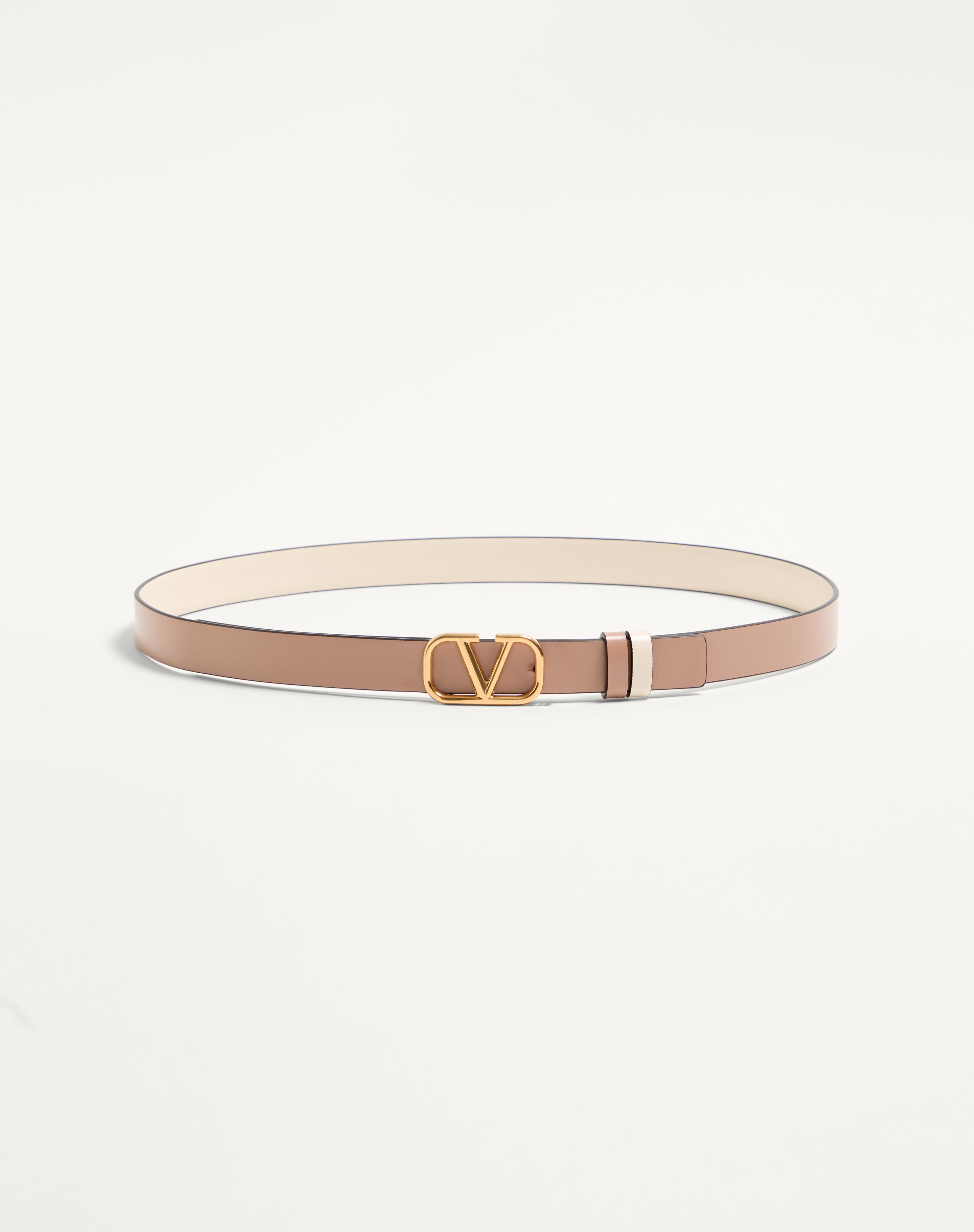 REVERSIBLE VLOGO SIGNATURE BELT IN GLOSSY CALFSKIN 20 MM - 4
