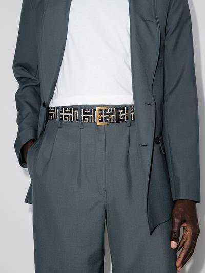 Balmain monogram jacquard belt outlook