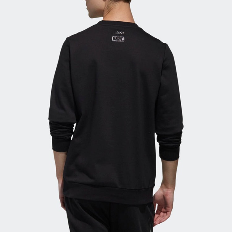 adidas neo U AVNGRS SWT Casual Sports Round Neck Pullover Black DW7810 - 4