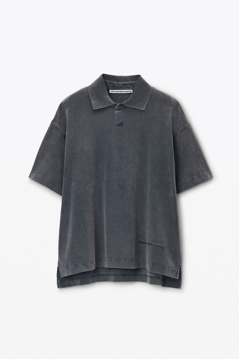 Men's Short-Sleeve Polo Tee in Cotton Jersey 1