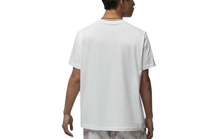 Air Jordan Round Neck Pullover Short Sleeve T-Shirt Men's White DM1457-100 - 2