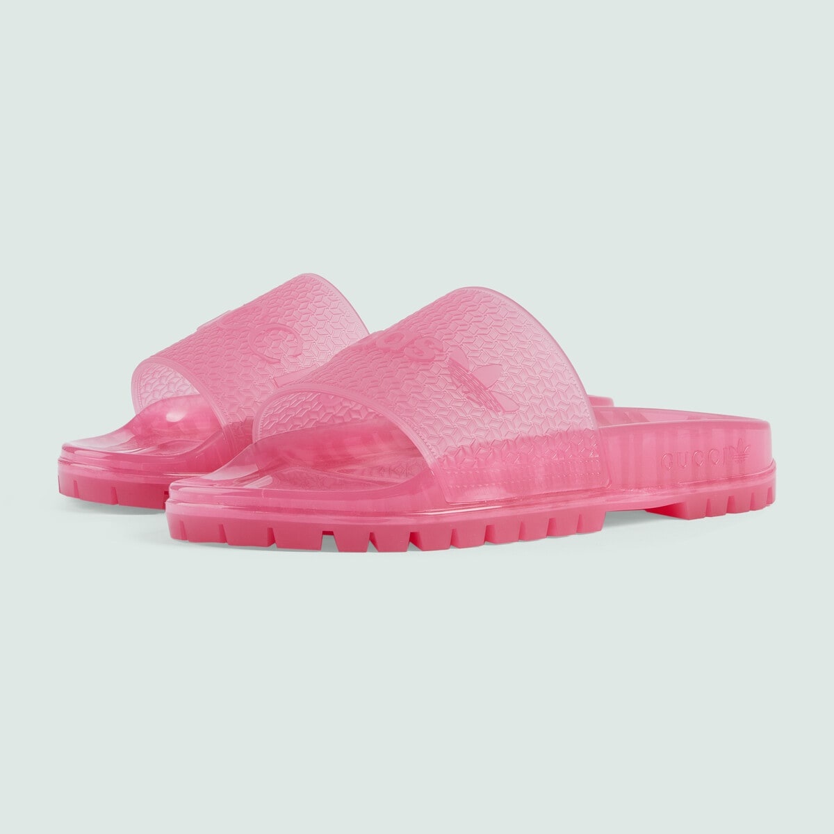 adidas x Gucci women's rubber slide sandal - 4