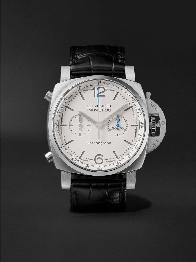 Luminor Chrono Automatic Flyback Chronograph Stainless Steel Watch, Ref. PAM1218 White 1