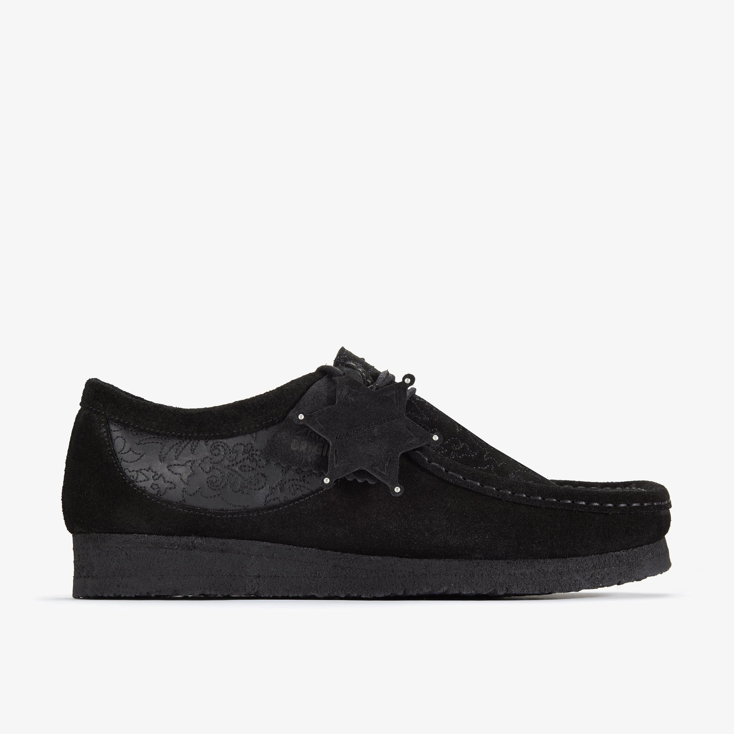 Andersson Bell X Wallabee Black Embroidery - 1