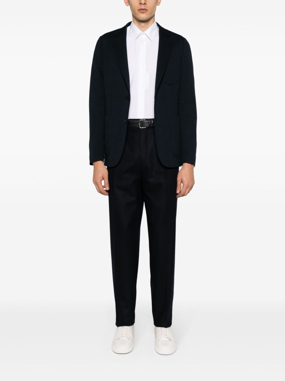 pleat-detail tailored trousers - 3