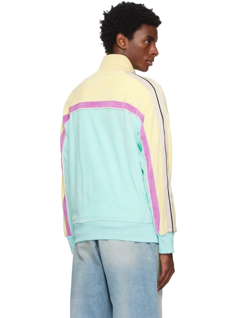 Yellow & Blue Colorblock Track Jacket 3