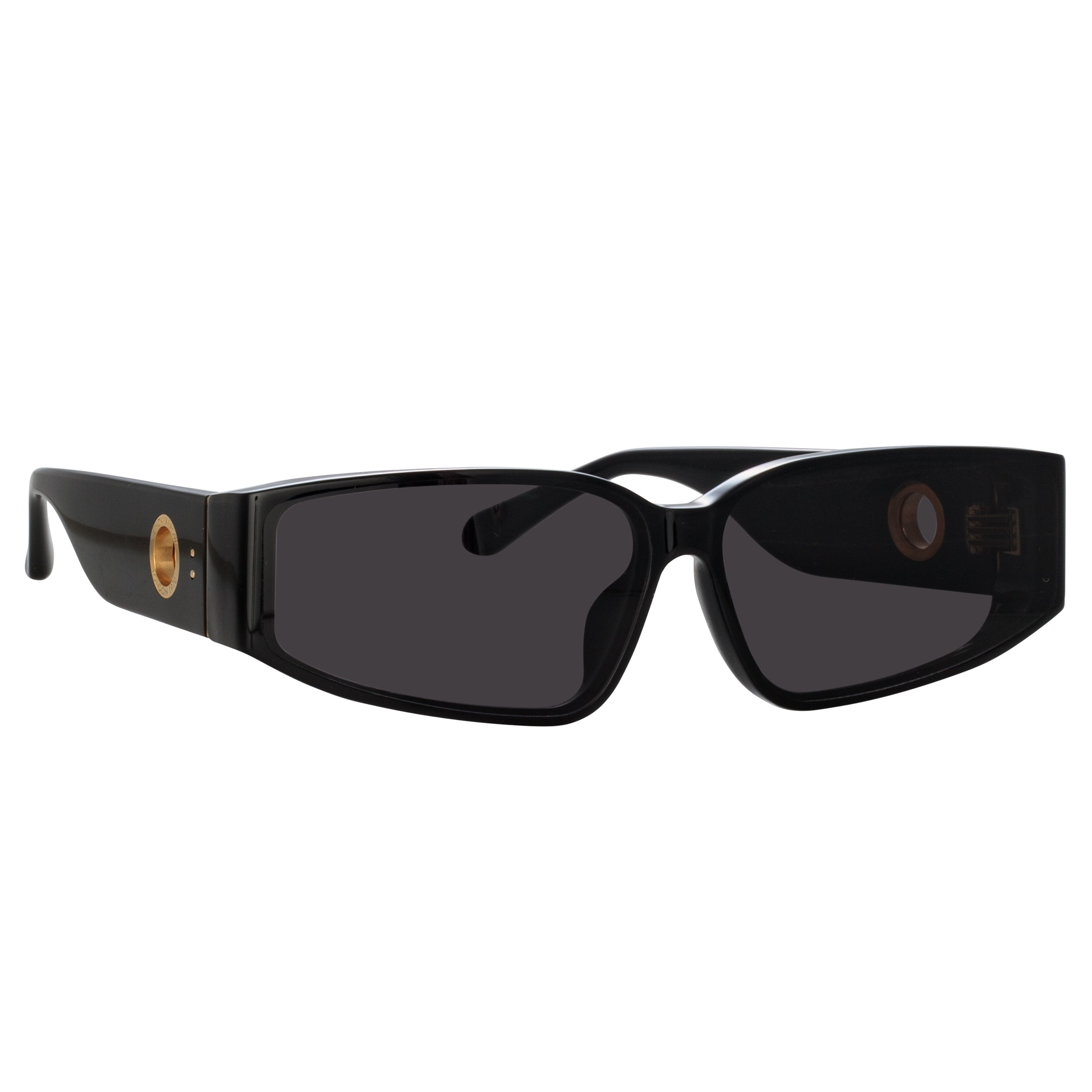 MEN'S ALEXIS ANGULAR SUNGLASSES IN BLACK - 2
