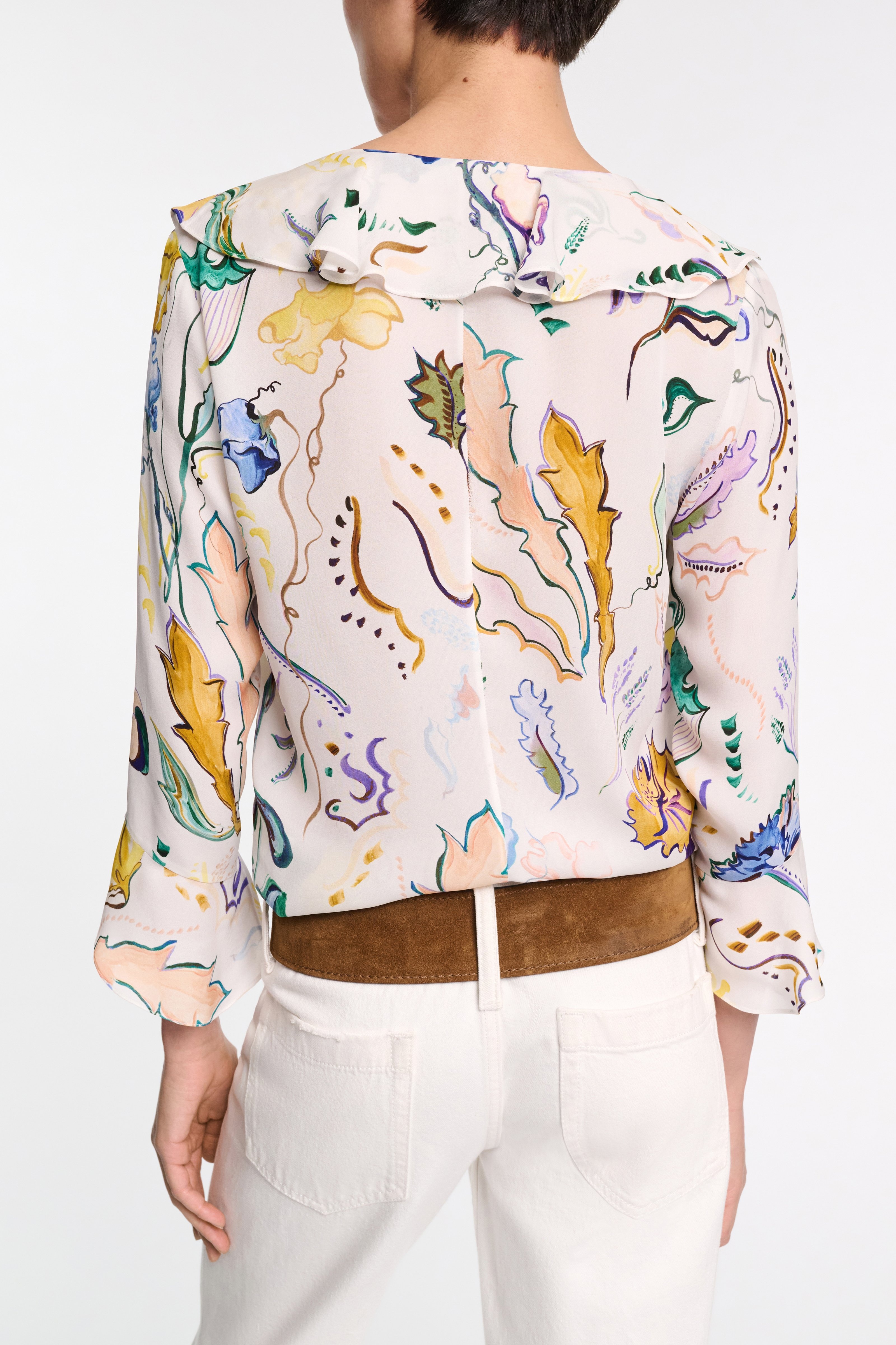 FLORAL TWIST blouse - 3