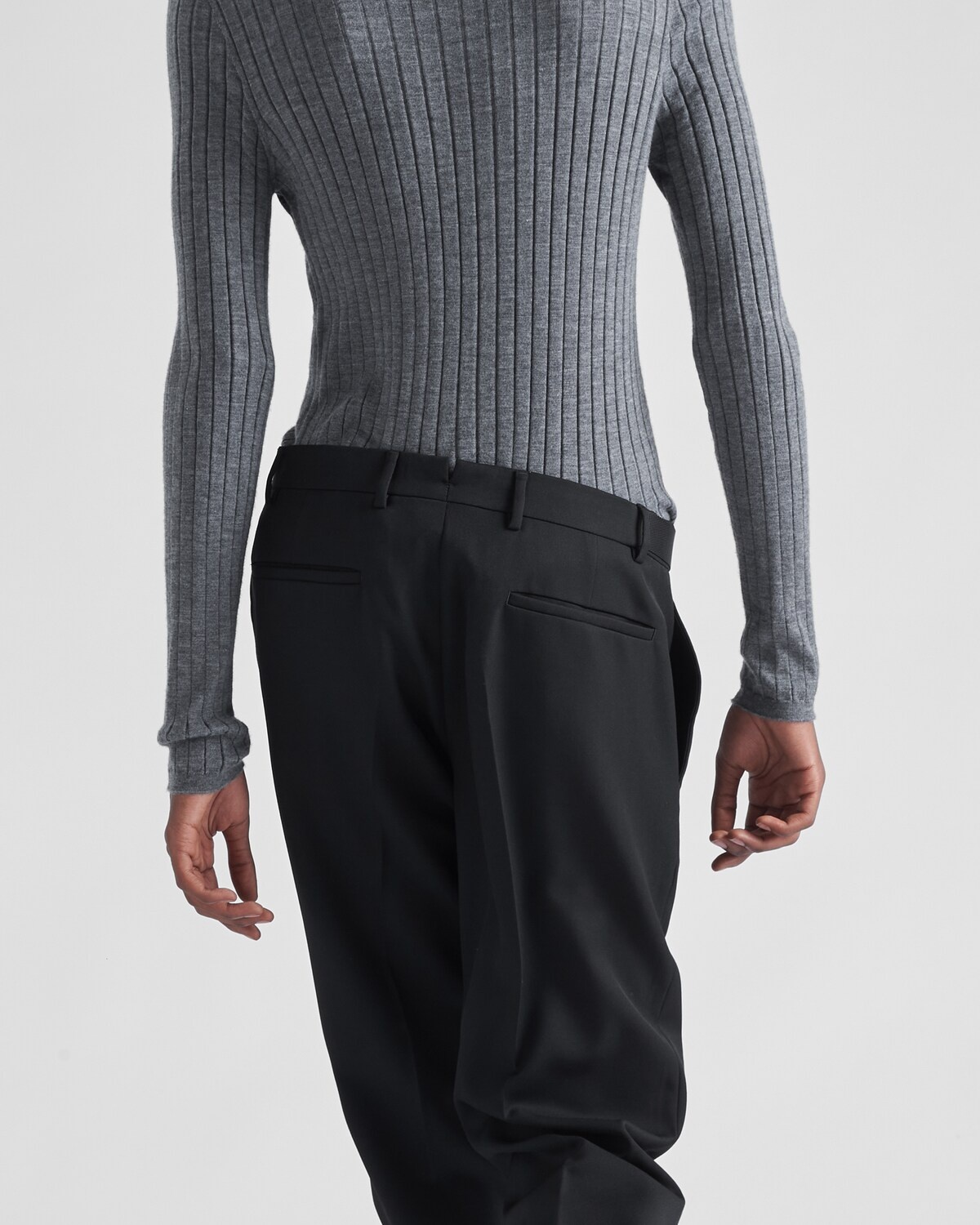 Wool gabardine pants - 4