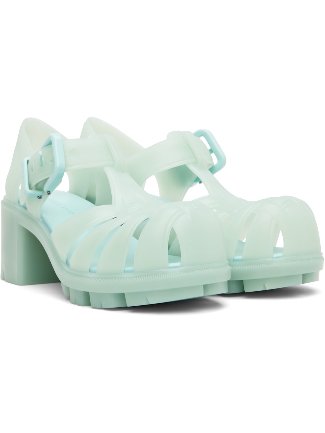 Blue Gertie Fisherman Heeled Sandals - 4