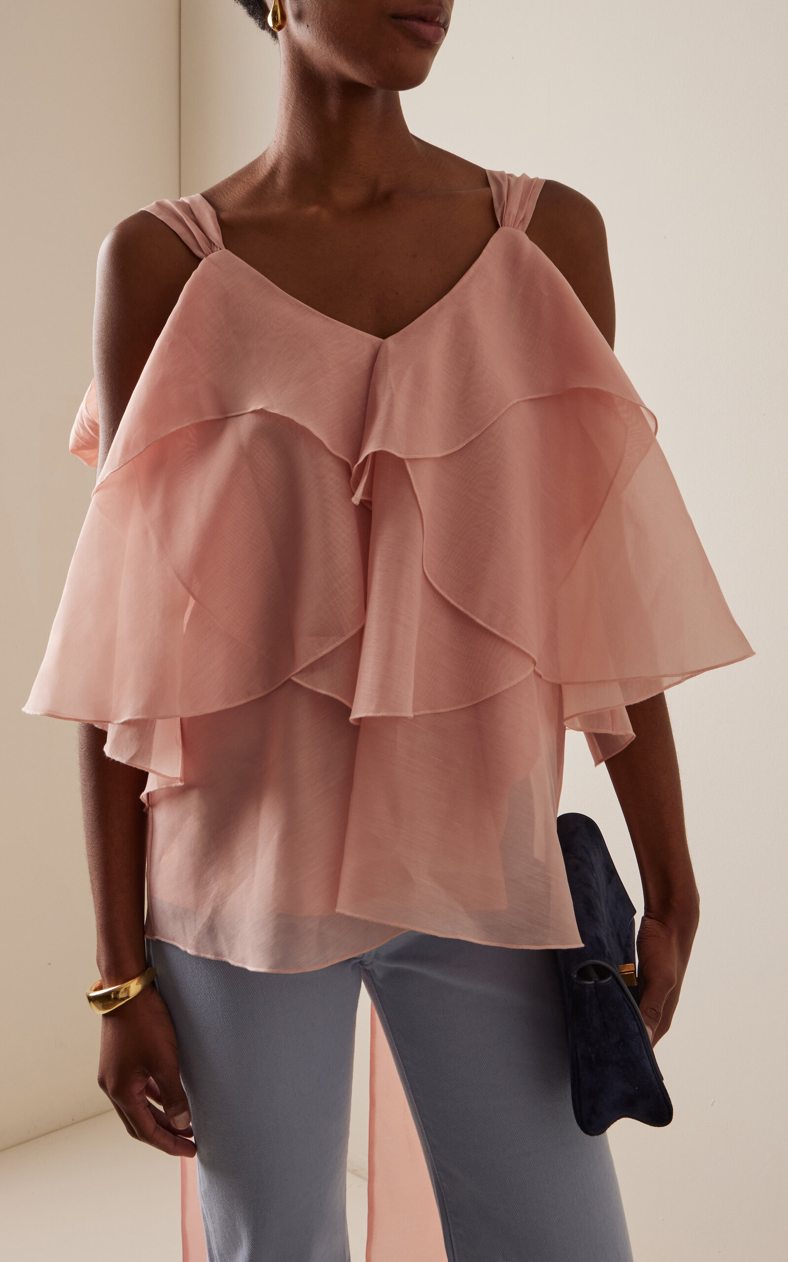 Erin Layered Top pink - 3