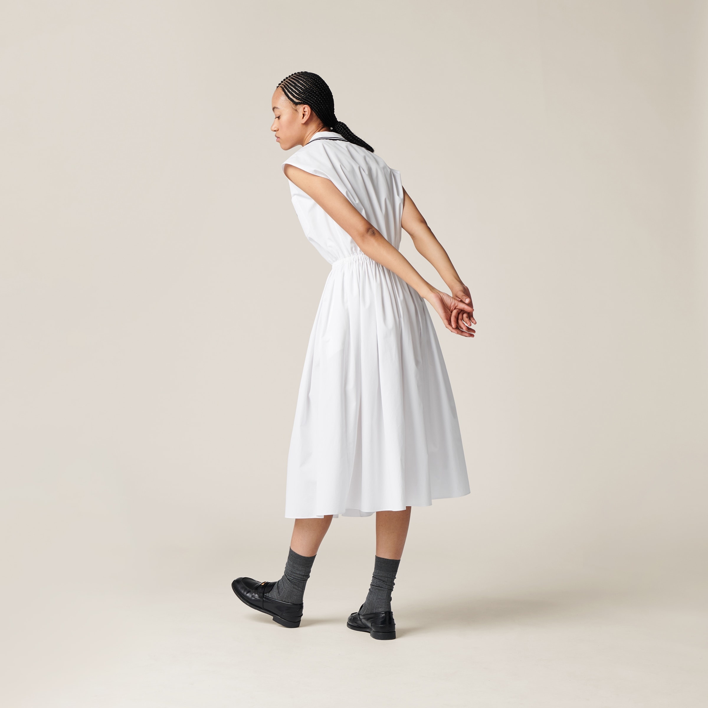 Poplin midi-dress - 3