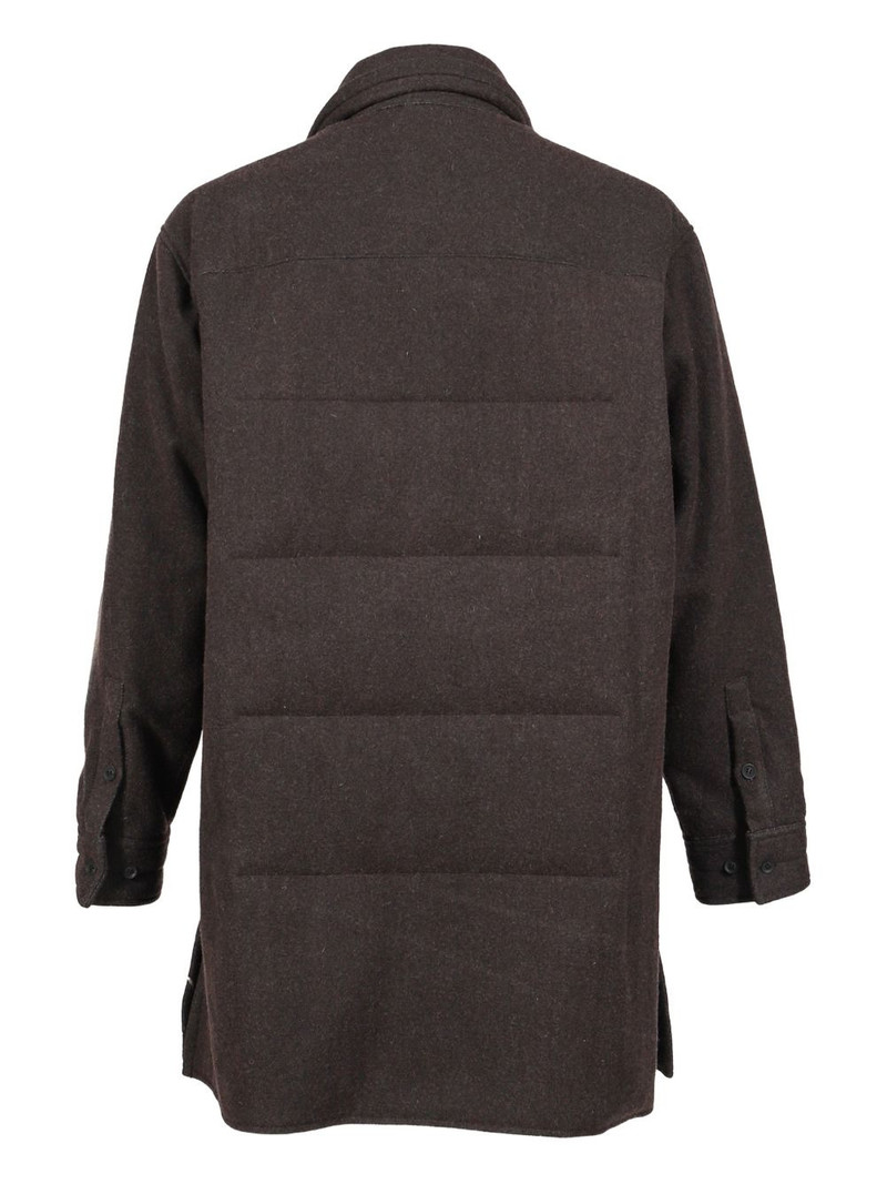 Yohji Yamamoto graphic-print padded coat outlook