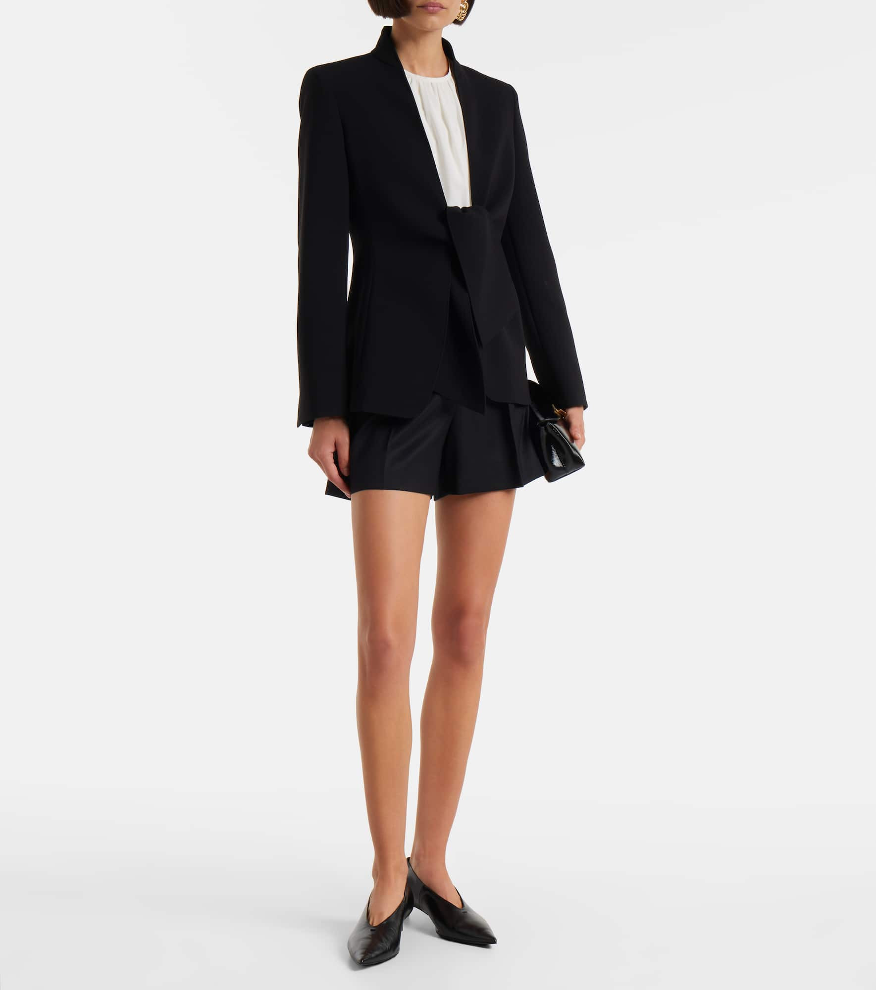 Ozieri high-rise virgin wool shorts - 2