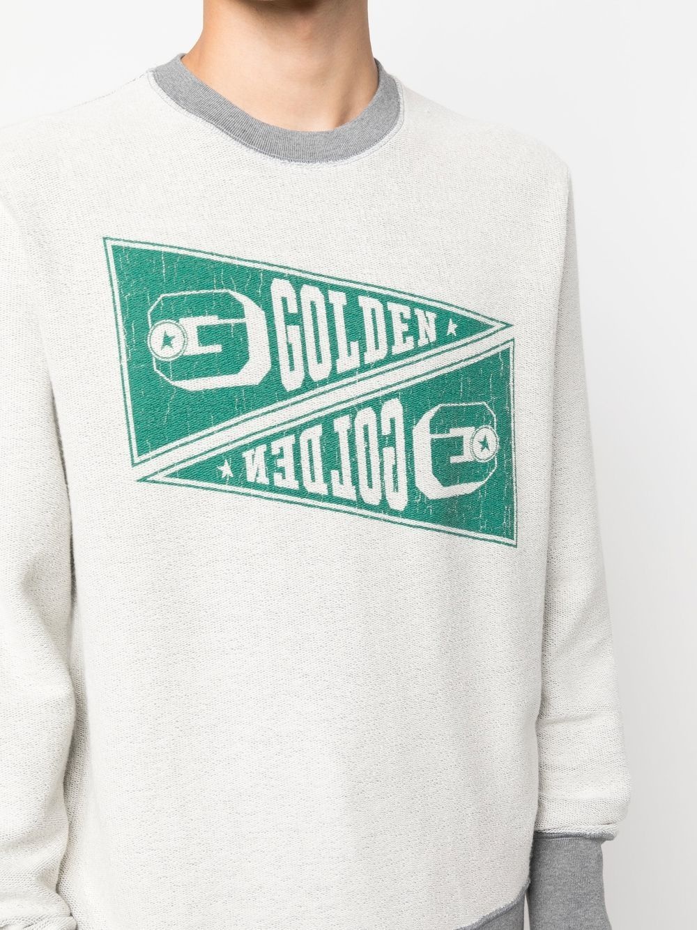 logo-print cotton sweatshirt - 5