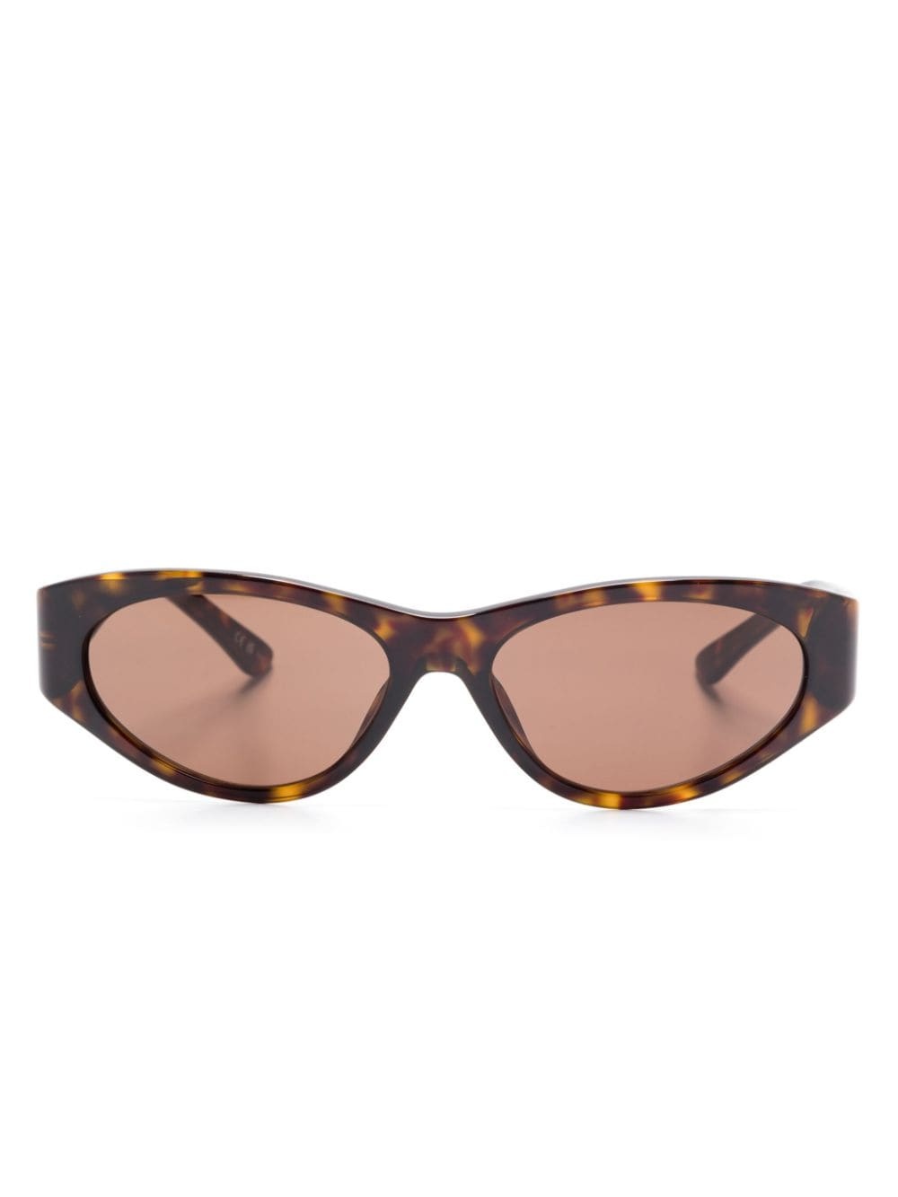 oval-frame sunglasses - 1