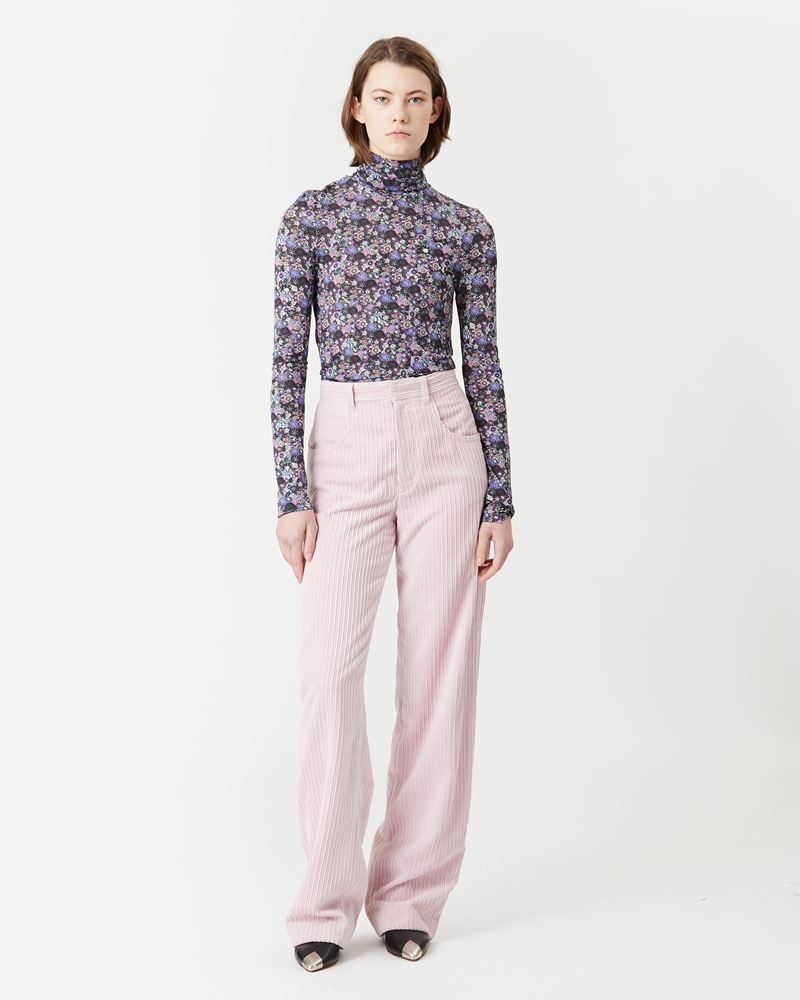 MILORSY CORDUROY VELVET FLARE PANTS - 2