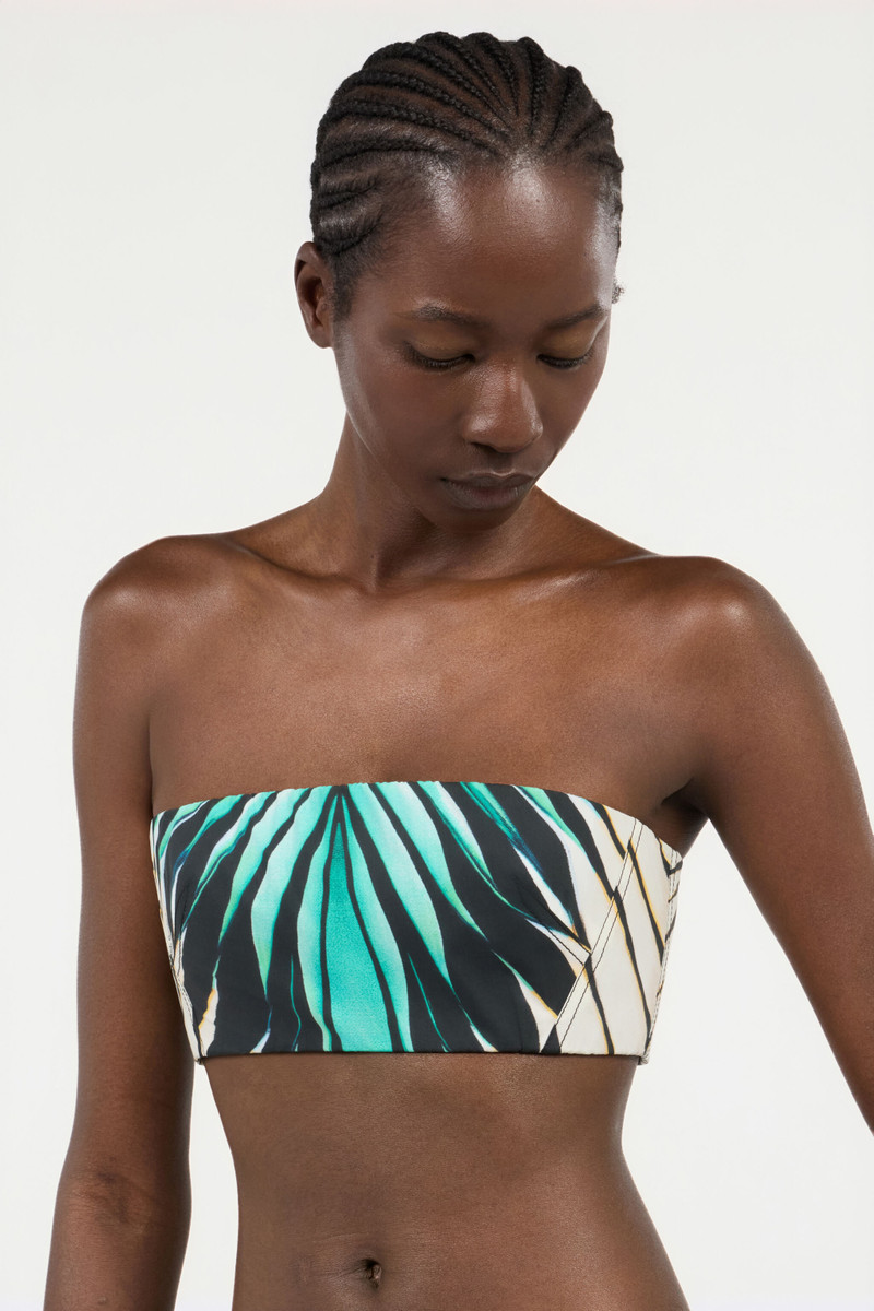 Ray Of Sea Print Bandeau Top 6
