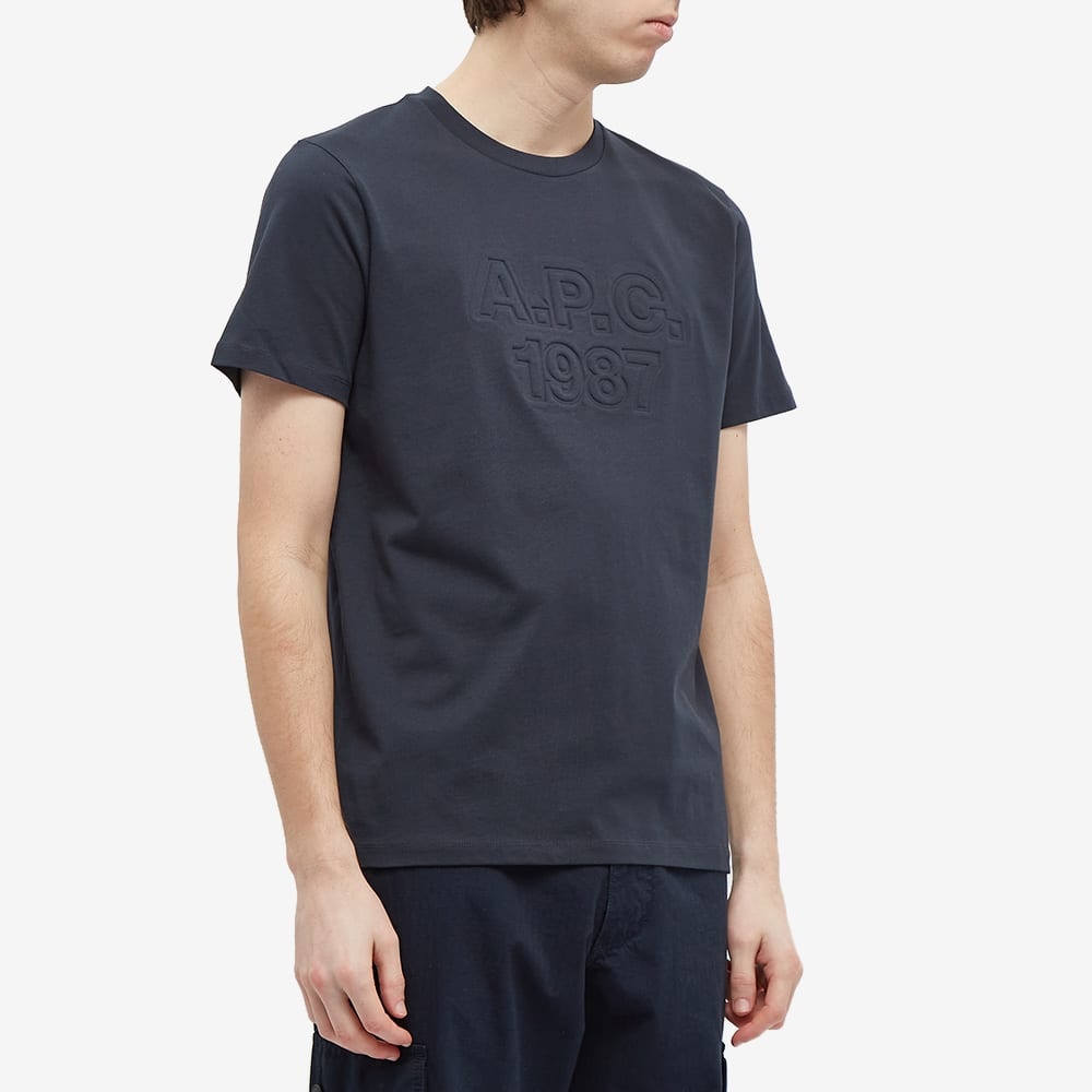 A.P.C. Hartman Embossed Logo Tee - 3