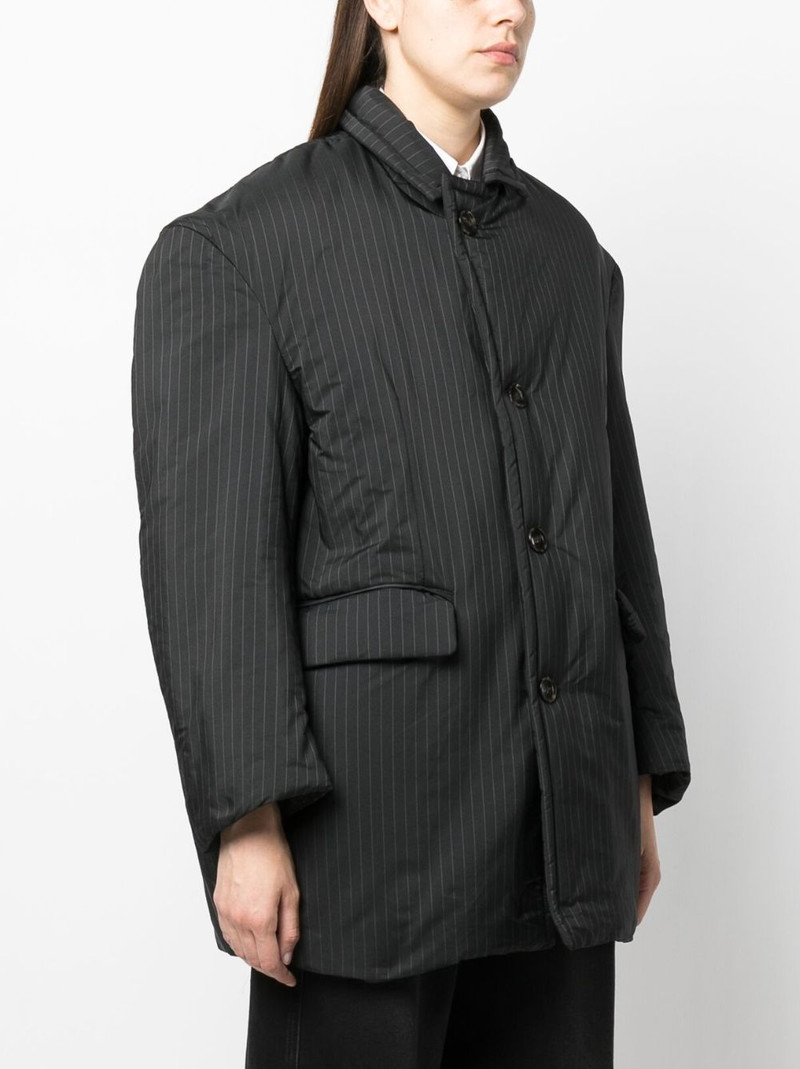 pinstripe 단추 fastening 재킷 3
