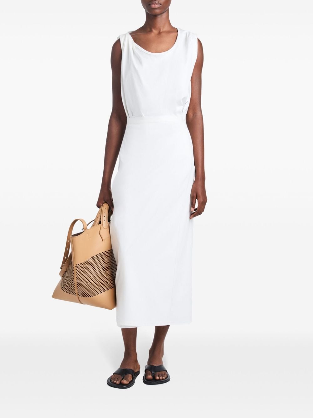 scoop neck organic cotton dress - 2