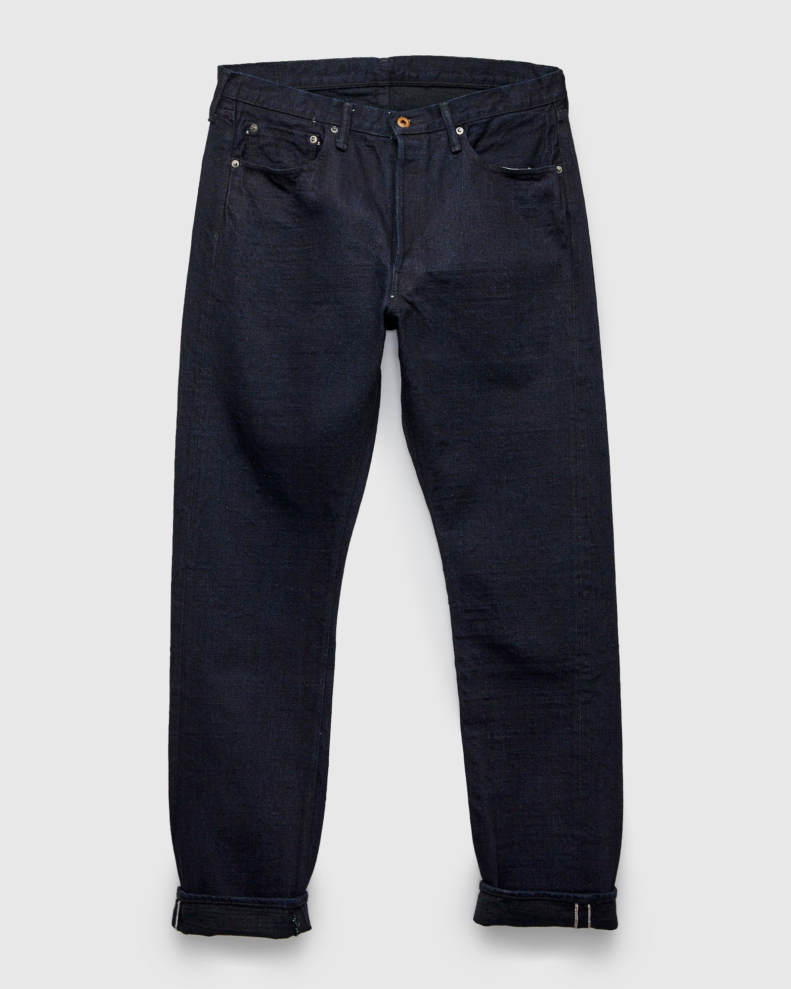 B1110SRB "Super Rough" Indigo/Black 15.5oz Selvedge Denim - Tapered Fit - 1