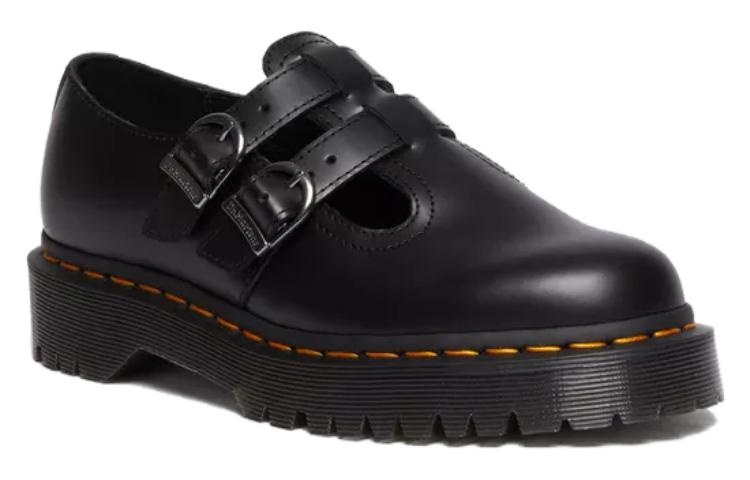 (WMNS) Dr. Martens 8065 II Bex Smooth Leather Platform Mary Jane 'Black' 30792001 - 3