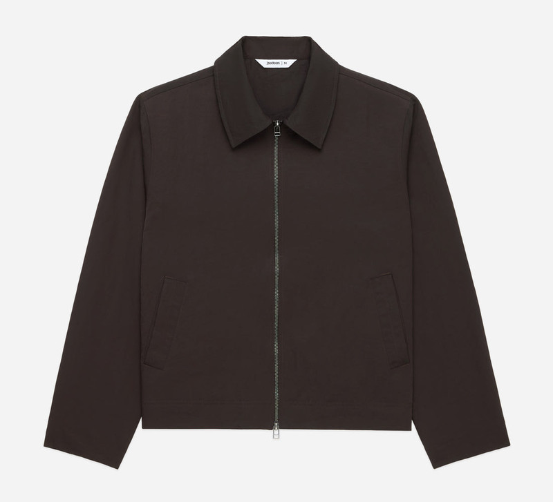 Club Jacket ~ Brown Wrinkle Nylon - 1