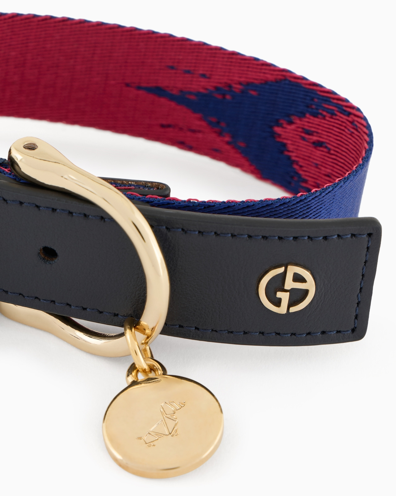 Poldo X Giorgio Armani leather collar - 4