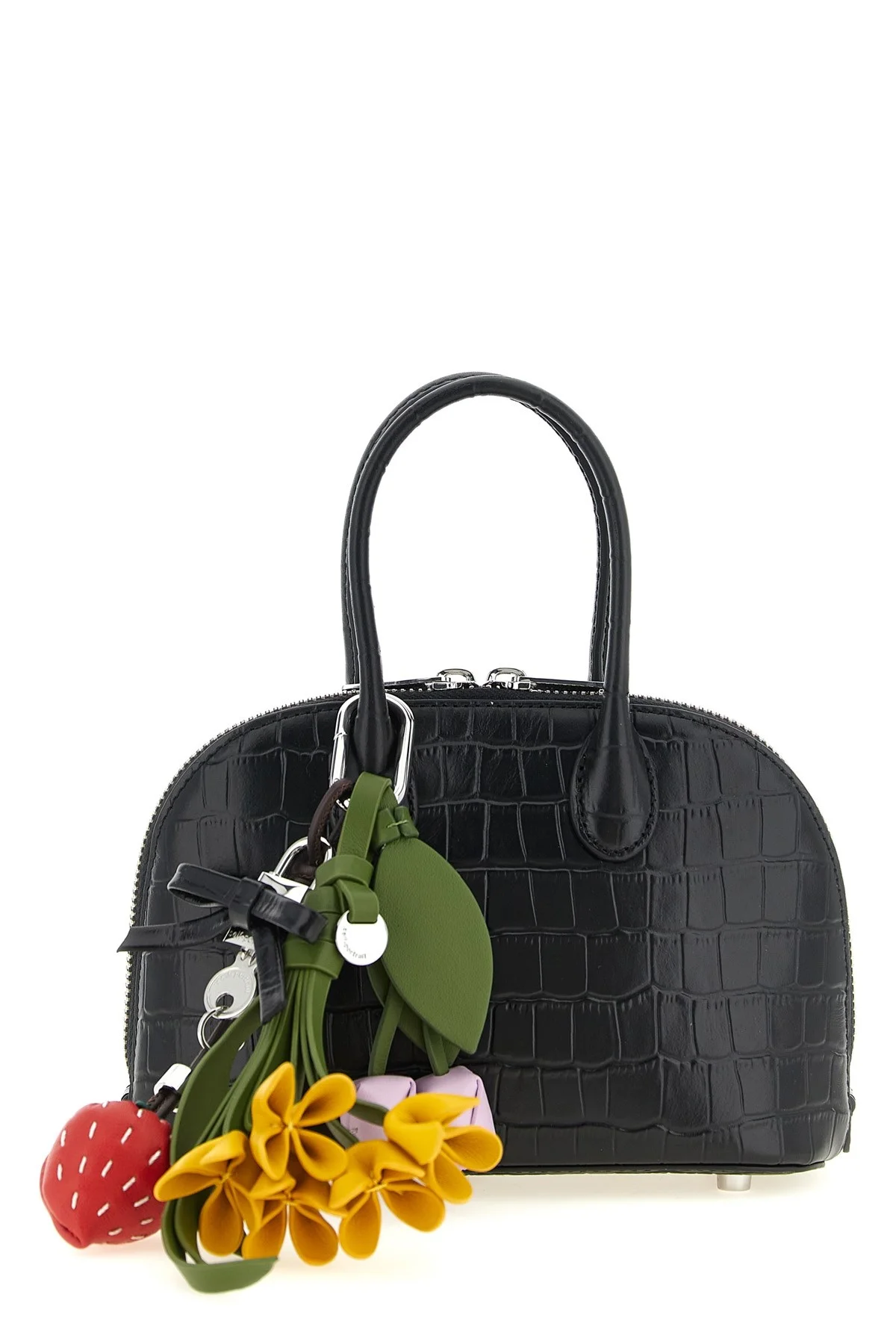 'Croc Leather Mini Toast' Handbag - 1