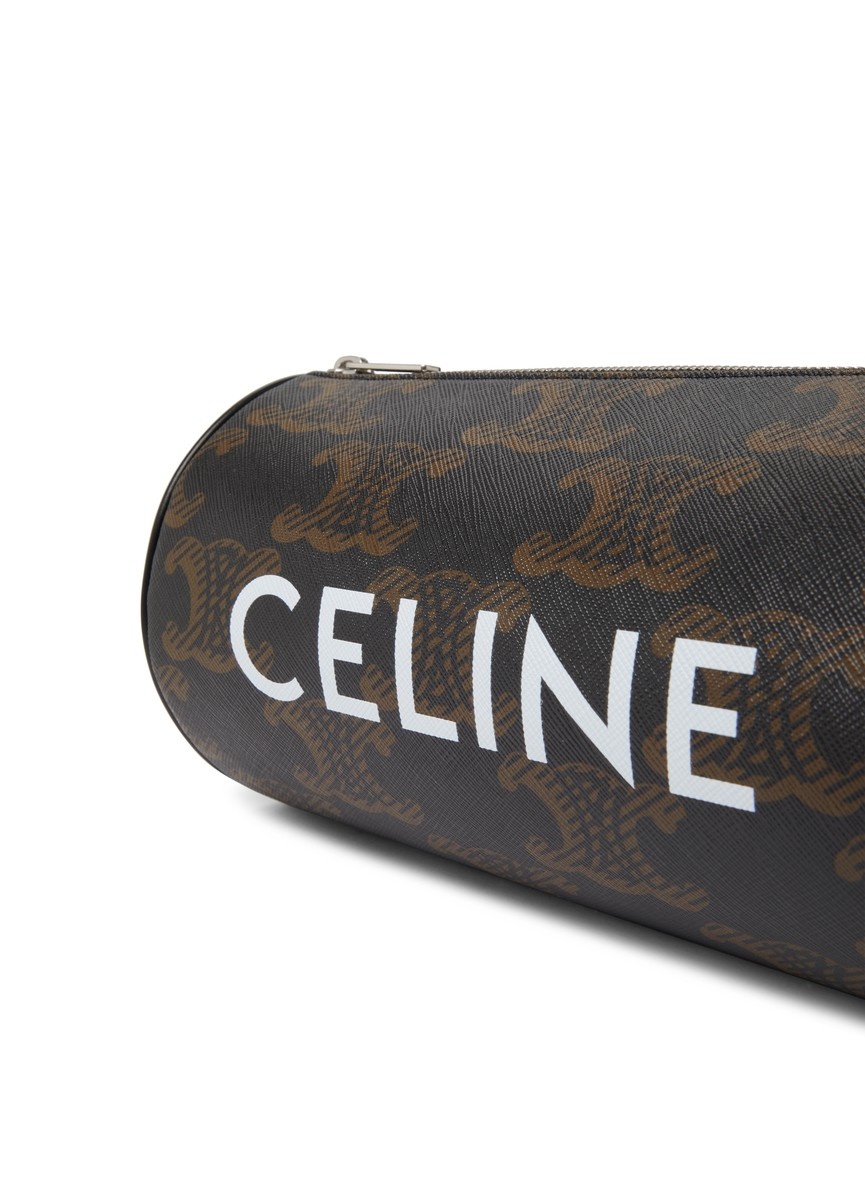 Cylinder Bag in Triomphe canvas XL with Celine print - 6