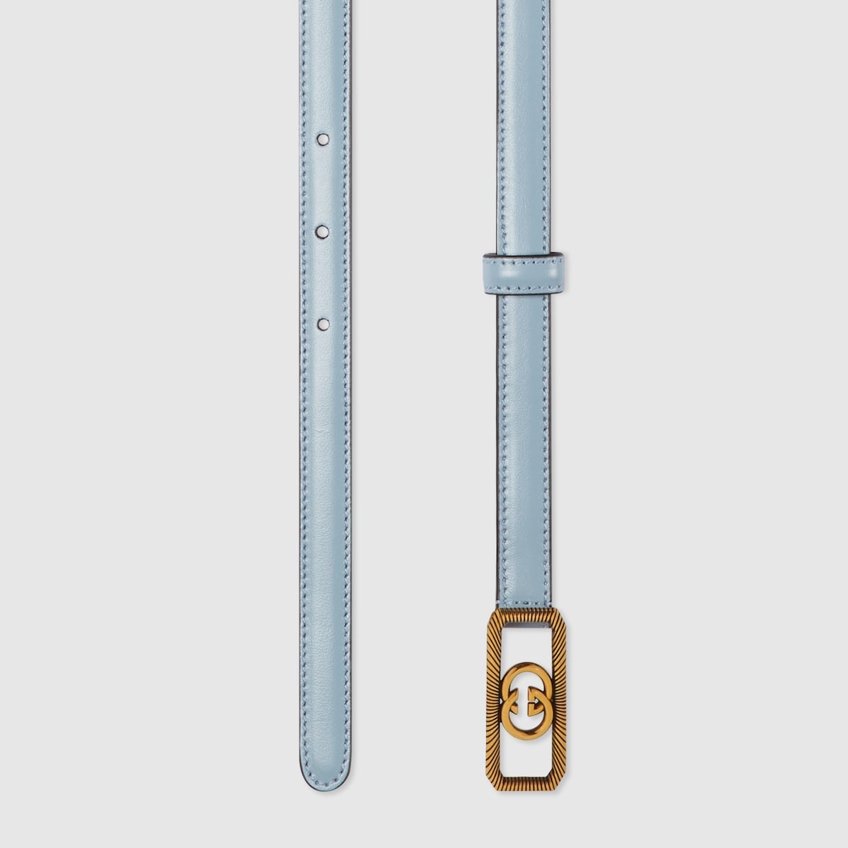 Thin belt with Interlocking G buckle - 2