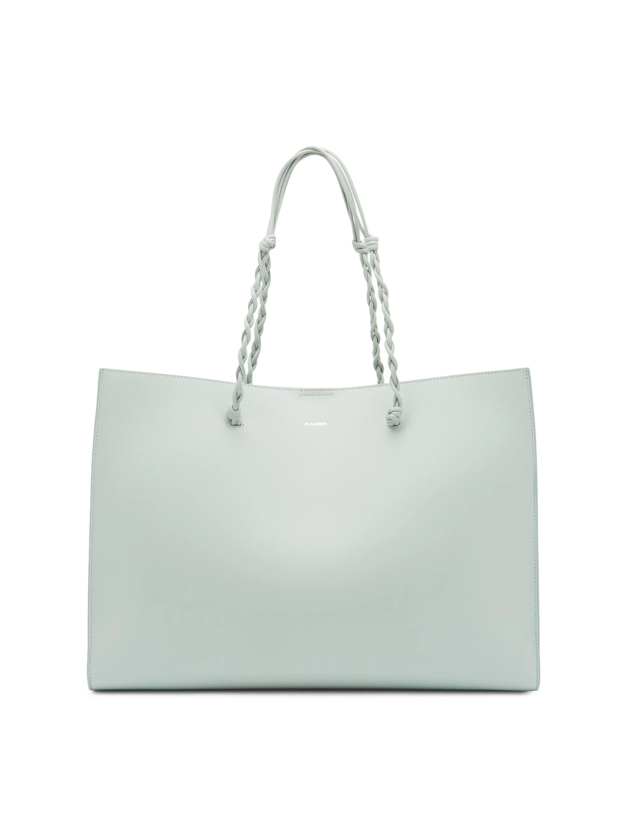 Women's Tangle East West Leather Shopper Tote Bag - Jade - 1