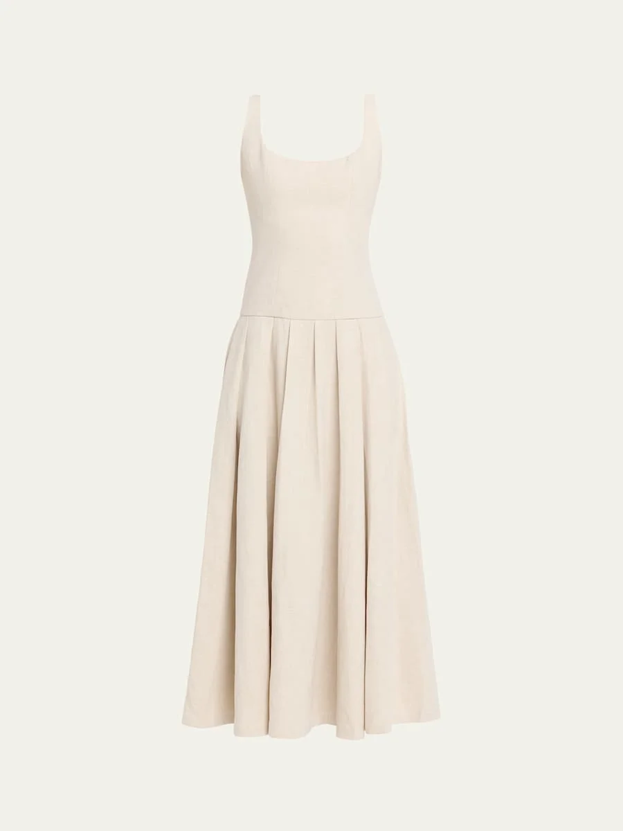 Marcelle Drop-Waist Maxi Dress - 1