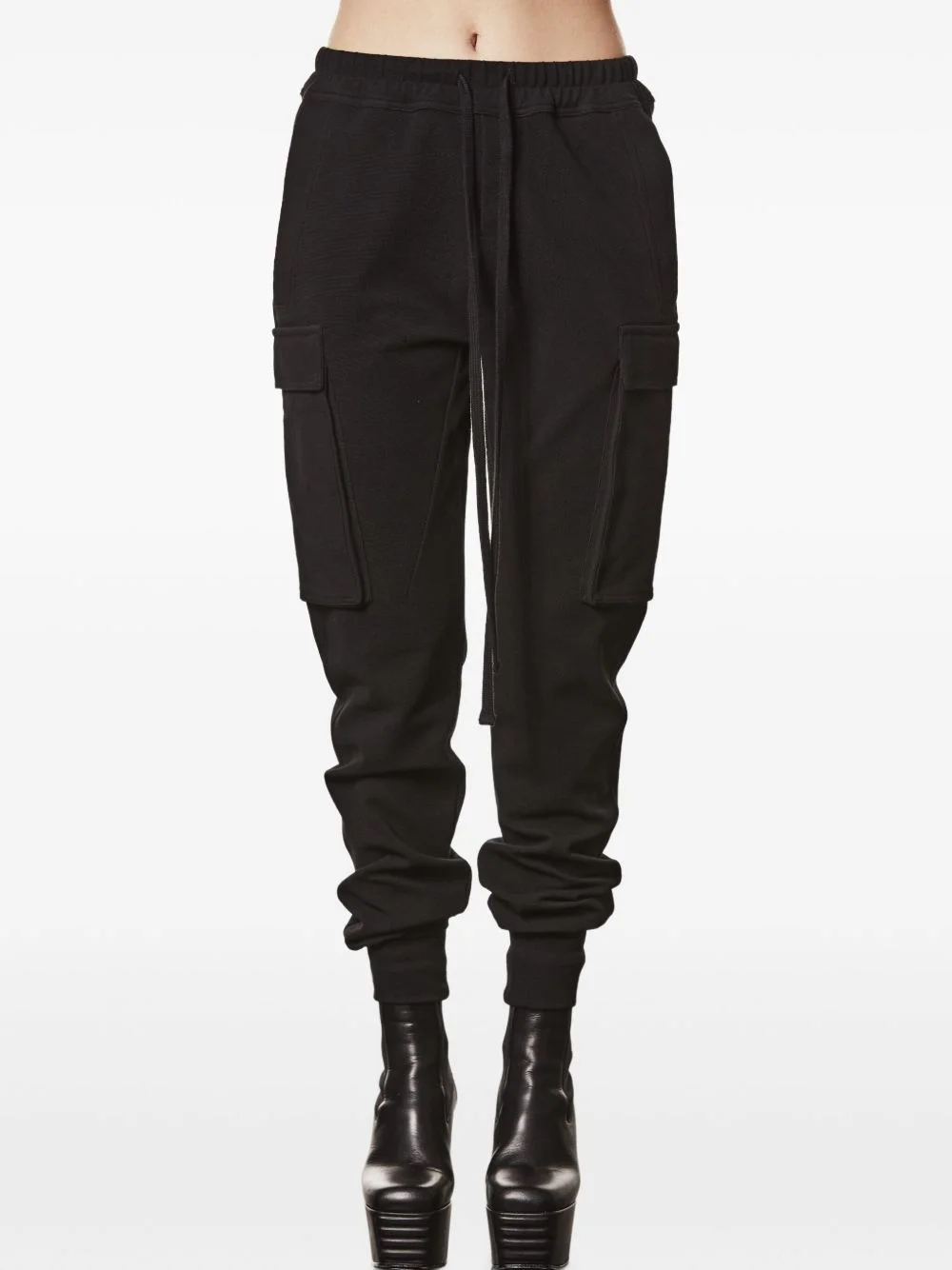 cargo-pocket drawstring trousers - 1