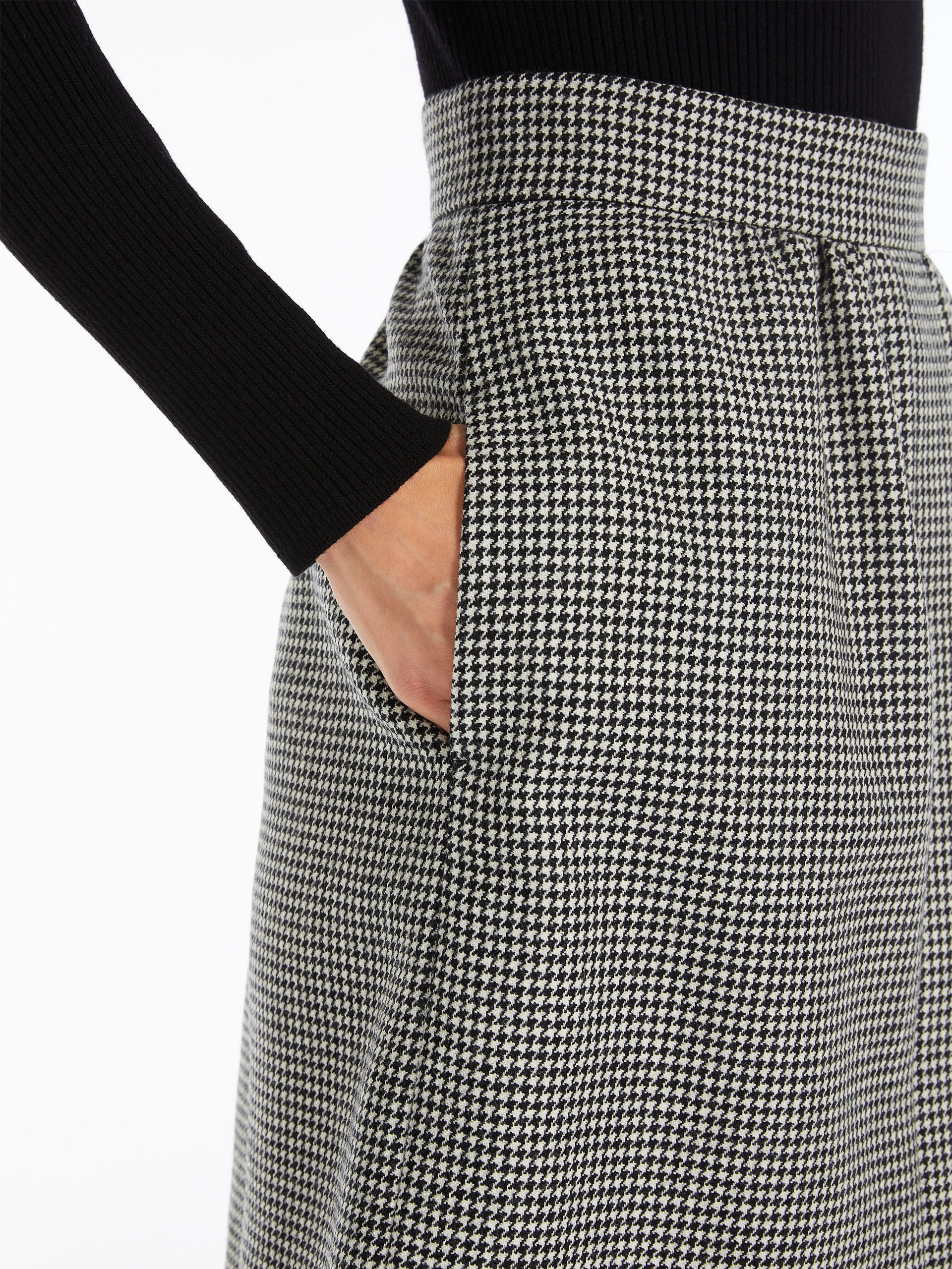 TOANO Pencil skirt in patterned wool - 5