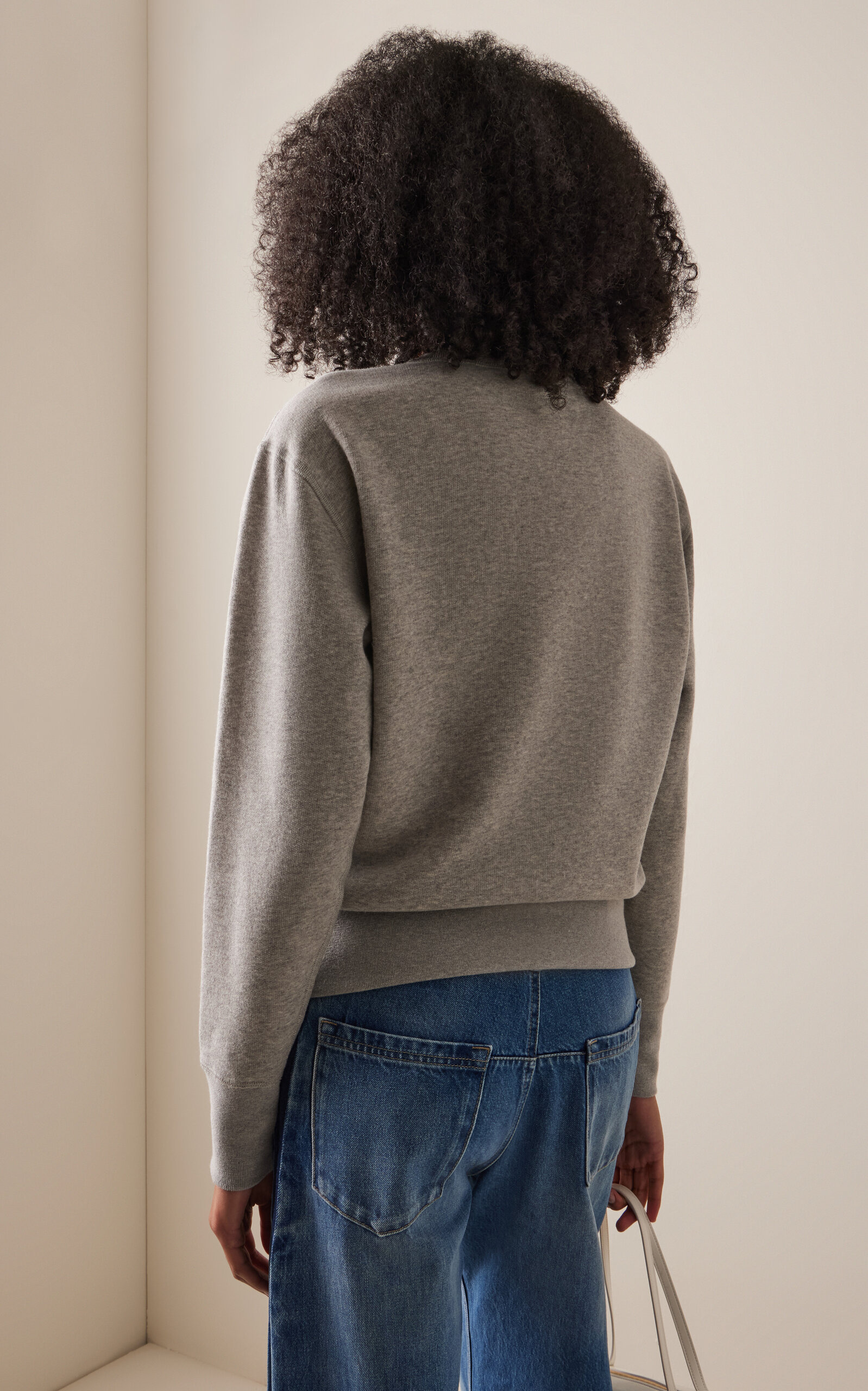 You’ll Never Take Me Off Cashmere Sweatshirt grey - 4
