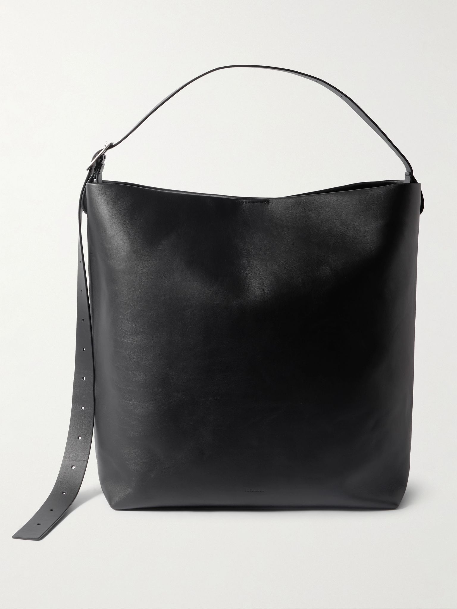 Leather Tote Bag Black - 1