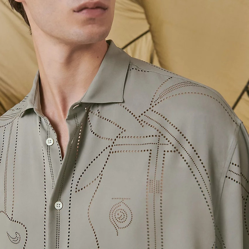 Boxy fit shirt with capri collar 3