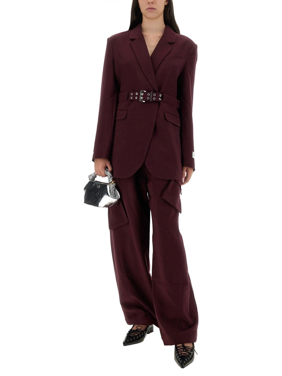 Ganni Women Crepe Blazer - 2