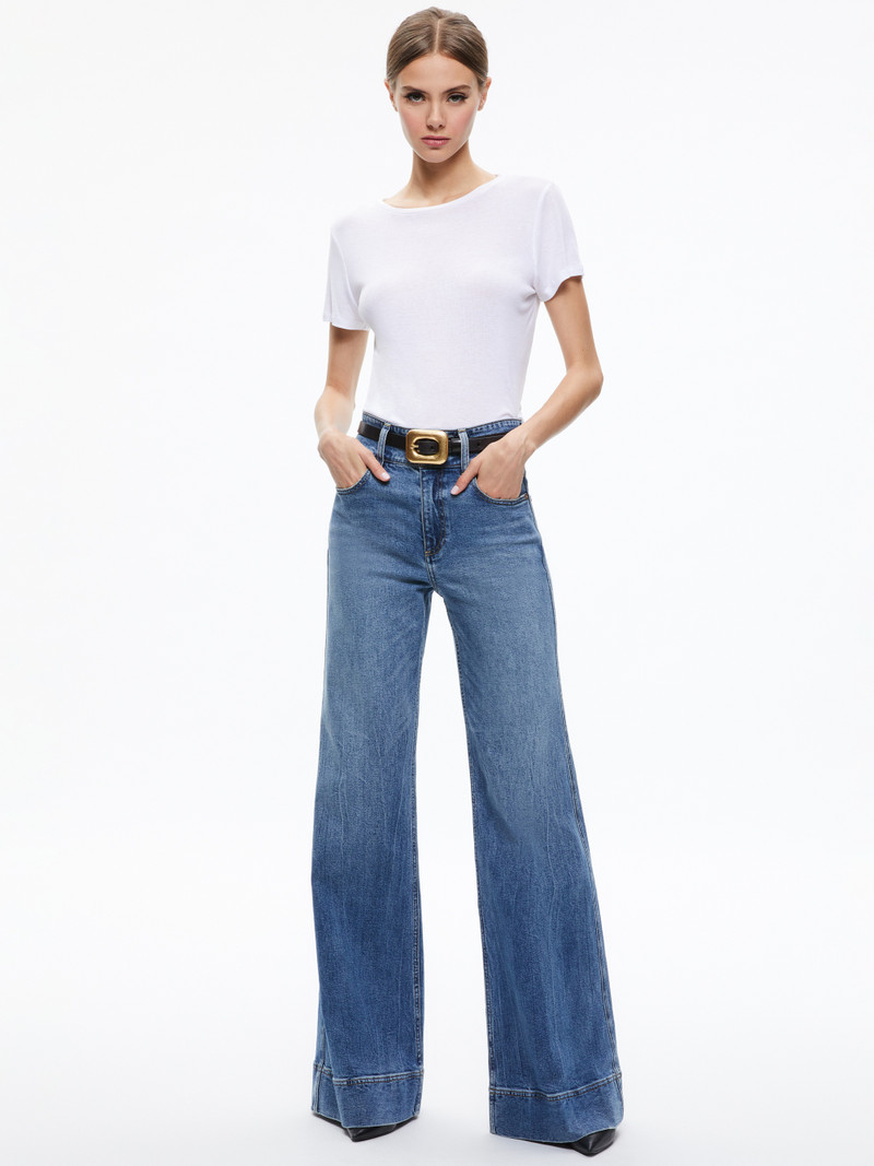Alice + Olivia LETTY BUCKLE BELT outlook