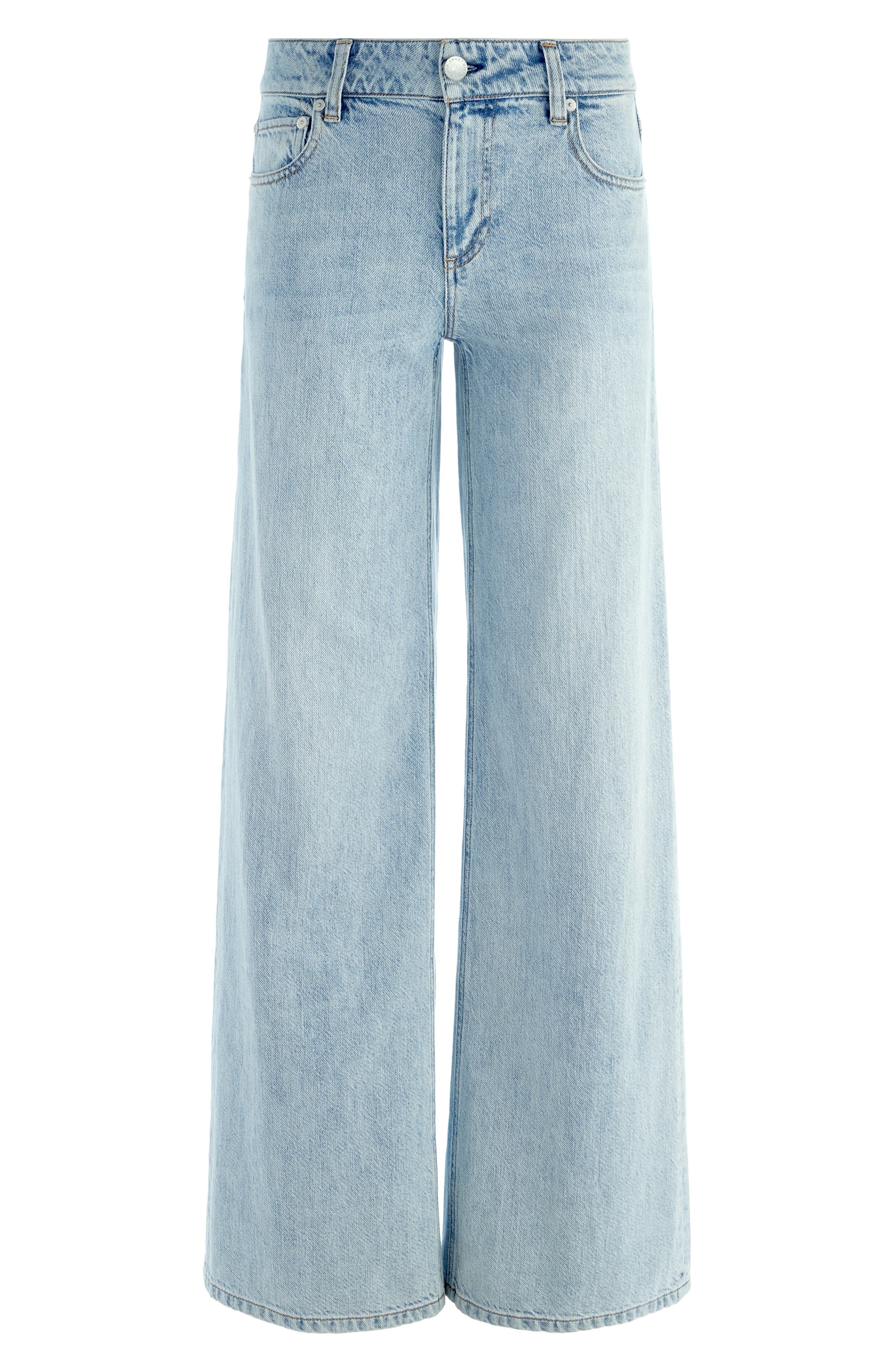Alice + Olivia Trish Low Rise Baggy Jeans in Rockstar Blue at Nordstrom - 4