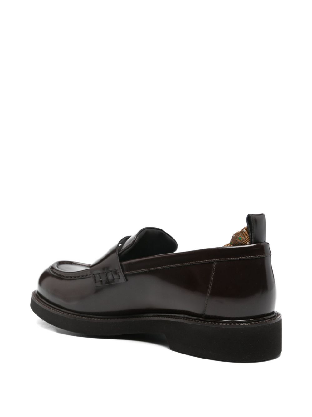 leather penny loafers - 3