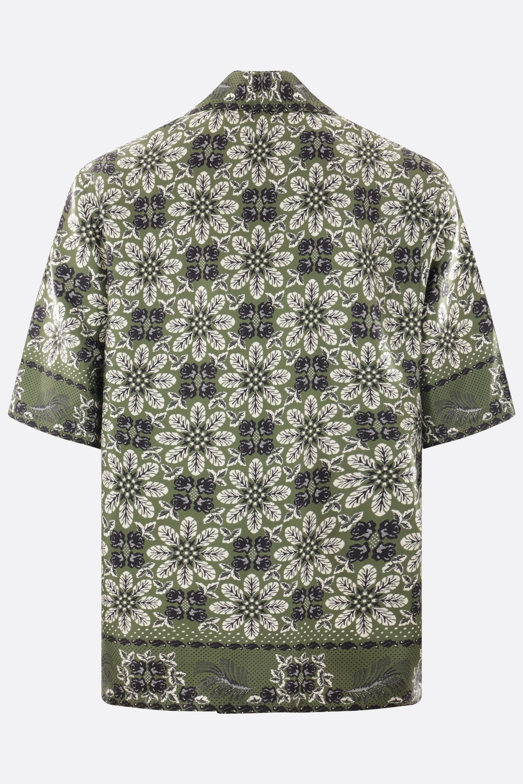 TWILL BOWLING SHIRT WITH FLORAL PRINT - 2